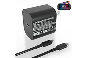 NALENSY Switch Charger for Nintendo Switch2(2025),60W AC Power Supply Adapter Compatible Switch2/Steam Deck,Fast Charge Support Switch TV Dock Mode Output 20V3A with 5FT USB Type-C Charging Power Cord Cable