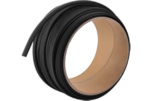 Tavonuxt 3/16" 33ft 3:1 Heat Shrink Tubing with Adhesive Lining - Marine Grade, Ideal for Home, Automotive, and Industrial Use - Black