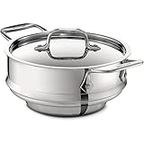 All-Clad 59915 Stainless Steel All-Purpose Steamer with Lid Cookware, Silver