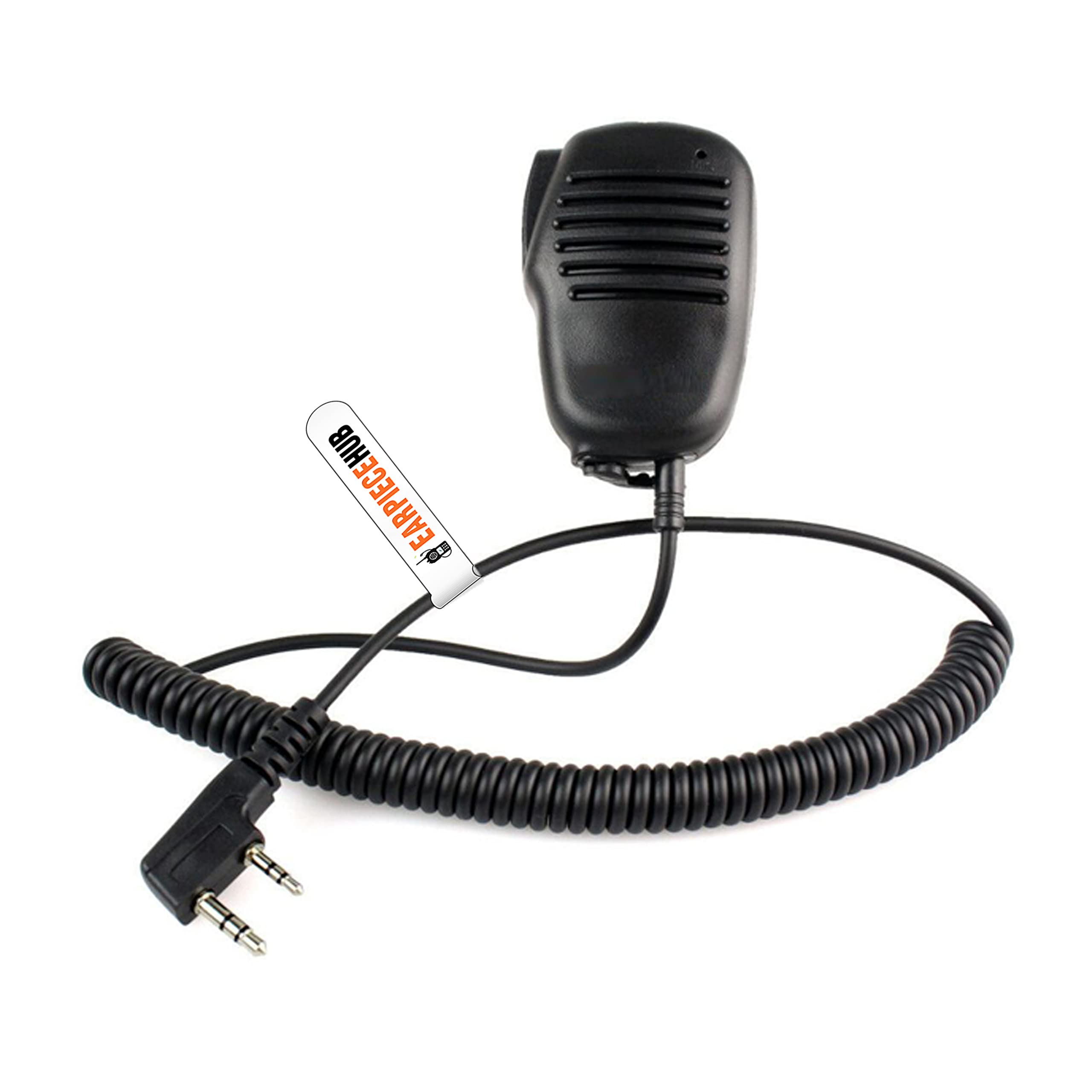 Earpiece Hub Remote Speaker Shoulder Mic with PTT Button for Mitex Radio Walkie Talkie 2-pin