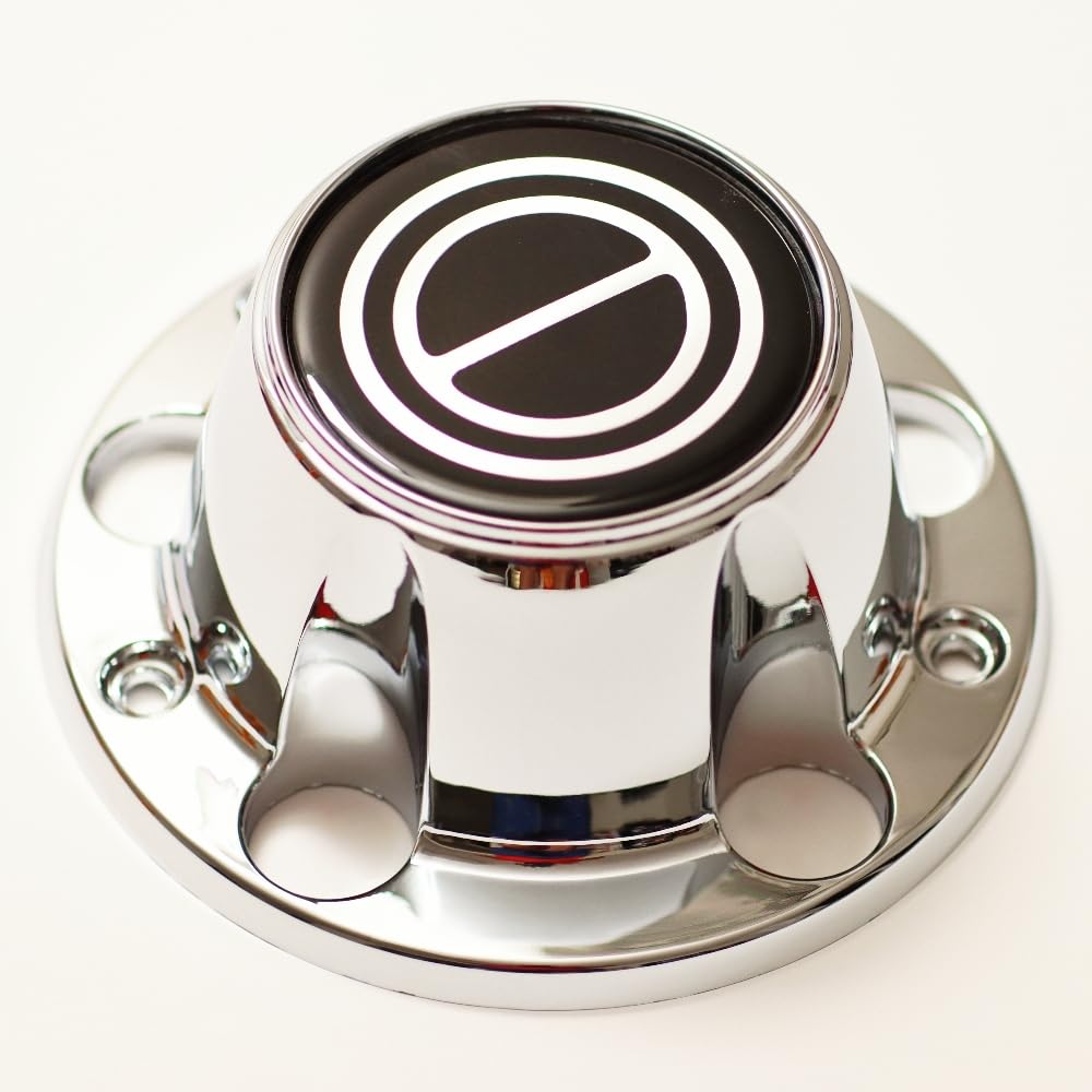 Photo 1 of 1 PC 1980-1996 F150 Bronco Van Chrome Wheel Hub Center Caps Black Center