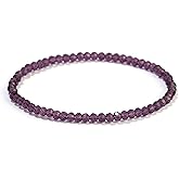 HANGINTHERE Crystal Bracelets for Women, 3mm Crystals, 7 Inches, 0.1 Ounces, Gift Jewelry Velvet Bags