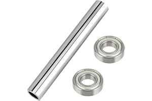 GREHUA Mini Bike Steering Bearings Bushing Kit Compatible with Coleman CT200U BT200X CT200U-EX CC100X CT100U RT200 RT100 Predator 212cc 196cc 98cc Minibike Parts with 6900z Deep Groove Ball Silver