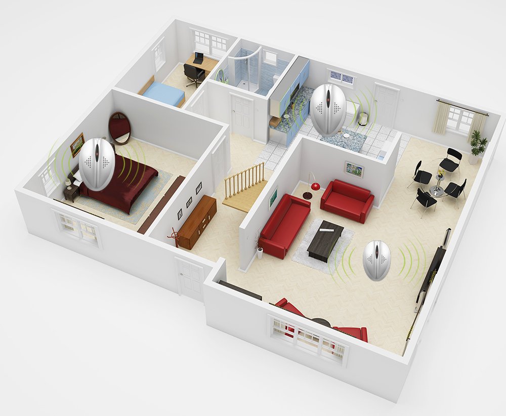 AVANTEK Ultraschall Schädlingsbekämpfer gegen Ratten und Insekten, Mäuse- und Insektenvertreiber für eine Fläche von 30 m²