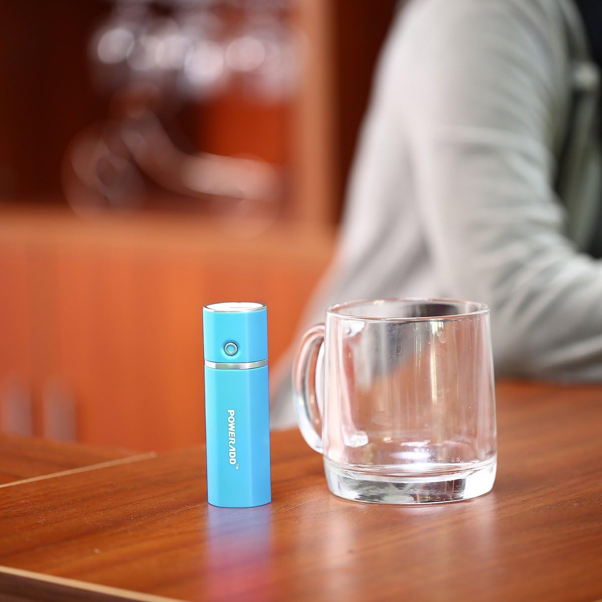 [Upgraded] POWERADD Slim 2 Most Compact 5000mAh External Battery 2.1A Output Portable Charger with Smart Charge for iPhones iPad Samsung Galaxy HTC and More - Blue