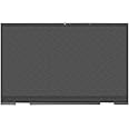 LCDOLED Replacement for HP Envy x360 15m-EU 15m-eu0000 15m-eu0xxx 15m-eu0013dx 15m-eu0023dx 15.6 inches FullHD 1920x1080 IPS LCD Display Touch Screen Digitizer Assembly Bezel with Touch Control Board