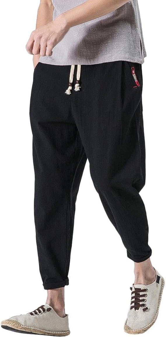 Amazon Lieteuyメンズパンツ ロープ ルース パジャマ ルームウェア ワークウェア 普段着 若者向け スポーツ 部活 週末 お出かけ 格好いい ゆったり 四季 無地 カジュアル 人気 大きいサイズ ひも付き ロングズボン パンツ 通販