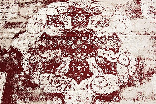 Unique Loom Sofia Collection Burgundy 8 x 10 Area Rug (8' x 10')