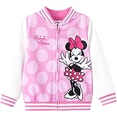 Disney Minnie Mickey Stitch Princess Frozen Elsa Jacket Lightweight Zip up Fall Clothes Classic Sweatshirt 2-14 Years