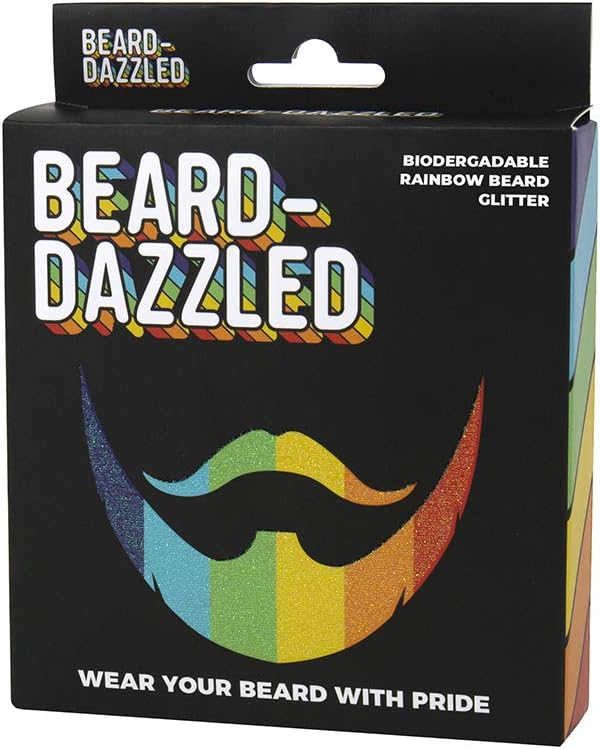 Gift Republic Beard Dazzled Biodegradable Rainbow Beard Glitter 6 Colours