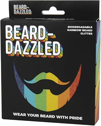 Gift Republic Beard Dazzled Biodegradable Rainbow Beard Glitter 6 Colours