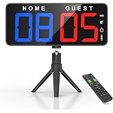 ANJANK 11&rsquo;&rsquo; Large Digital LED Scoreboard Electronic Score Keeper Clock, Countdown/up, with Powerful Battery, 4 Mounting Options, for Corn Hole/Ping Pong/Basketball Sports, Gym, Indoor &amp; Outdoor Games