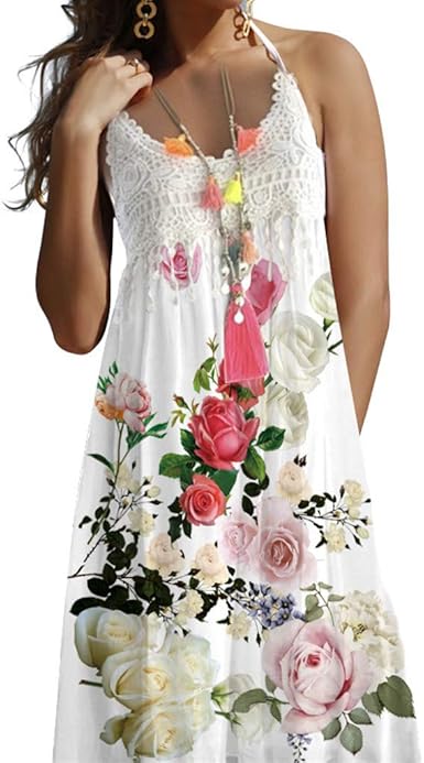 white flowy beach dress