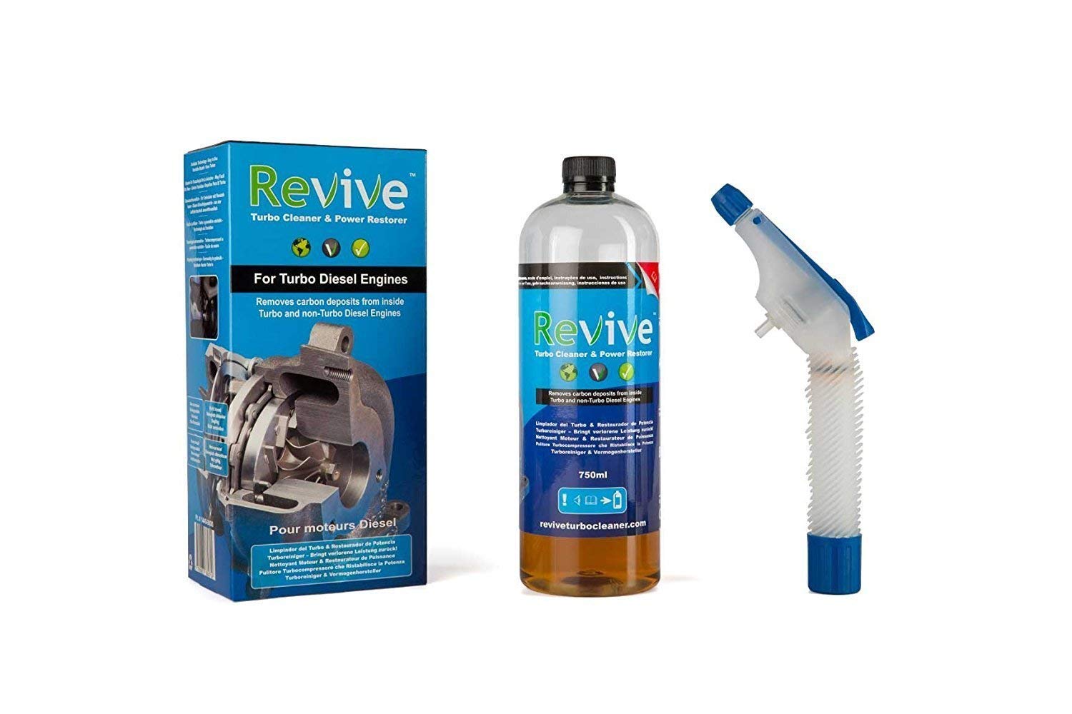 Revive UKASNCMBA7436 Turbo Cleaner & Power Restorer Starter Kit For Diesel only