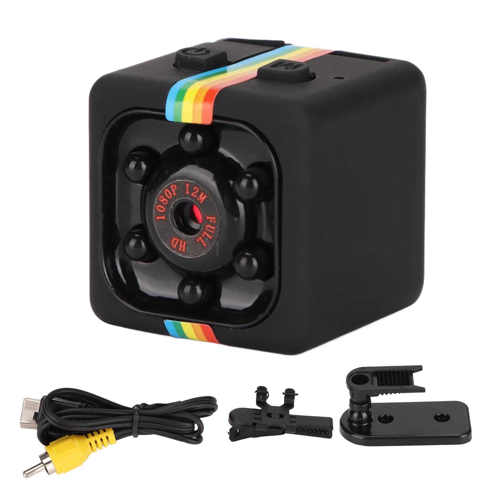 ciciglow Mini Camera, 720P Wireless Portable Small Video Camera 140° Wide Angle with Non Light Night Vision Motion Detection, WiFi Home Security Camera Wireless Baby Camera