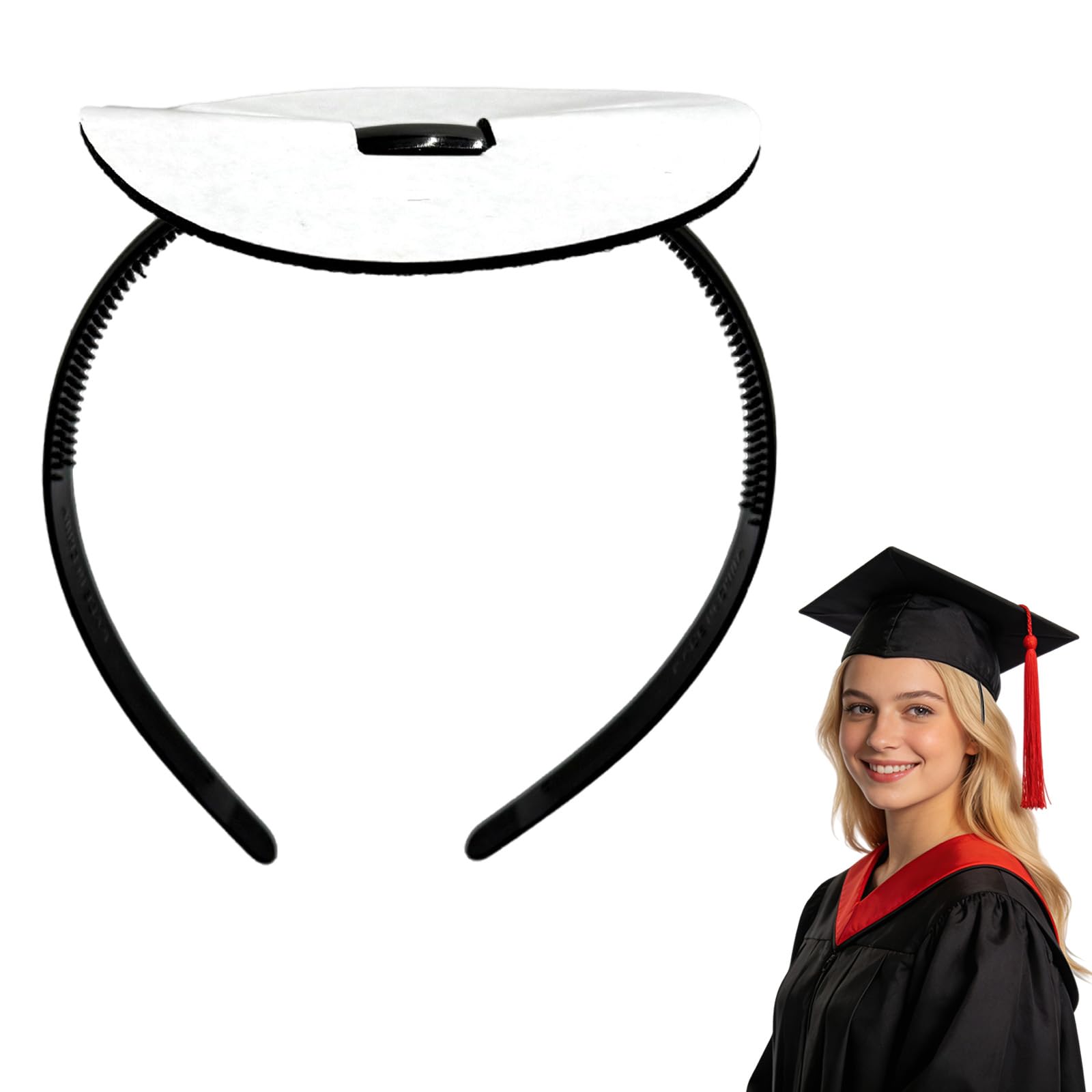 AWSOLAR Elasticity Graduation Cap Headband, Anti-slip Grad Cap Headband, Graduation Accessories
