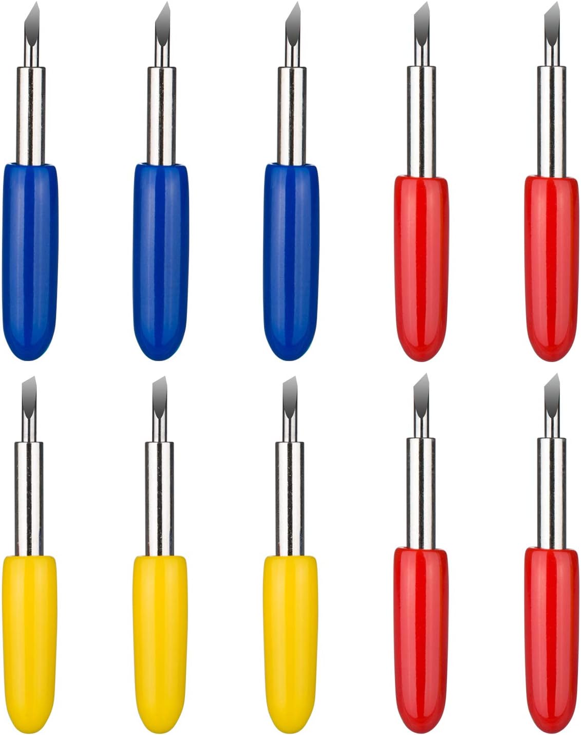 Replacement Blades for Cricut Explore Air 2-30 45 60 Degree Cutting Blades for Cricut Cardstock Vinyl Cutting Machines, 10 Pack