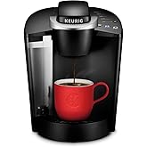 Keurig K-Classic Single Serve K-Cup Pod Coffee Maker, with 3 Brew Sizes, 48oz Removable Reservoir, Black (Renewed)