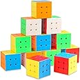 12 Pack Speed Cube 3x3 Set, Stickerless Cube 3X3, Party Favors for All Age, Puzzle Game Toys, Classroom prizes, School Rewards