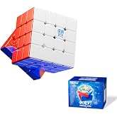 Moyu Aosu V7 4x4 Magnetic Speed Cube, 4 by 4 Flagship Edition Cube, 96 Magnets, Anti-Stick Design Adjustable Elasticity Stickerless Magnetic Cube (Standard)
