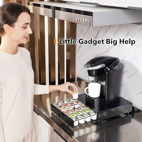 Goldlion K Cup Holder Sliding Tray Pull out Coffee Pod Organizer