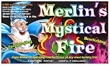 Mystical Fire Merlin's Fire Flame Colorant Vibrant Long-Lasting Pulsating Flame Color Changer for Indoor or Outdoor Use 0.882 oz Packets 12 Pack