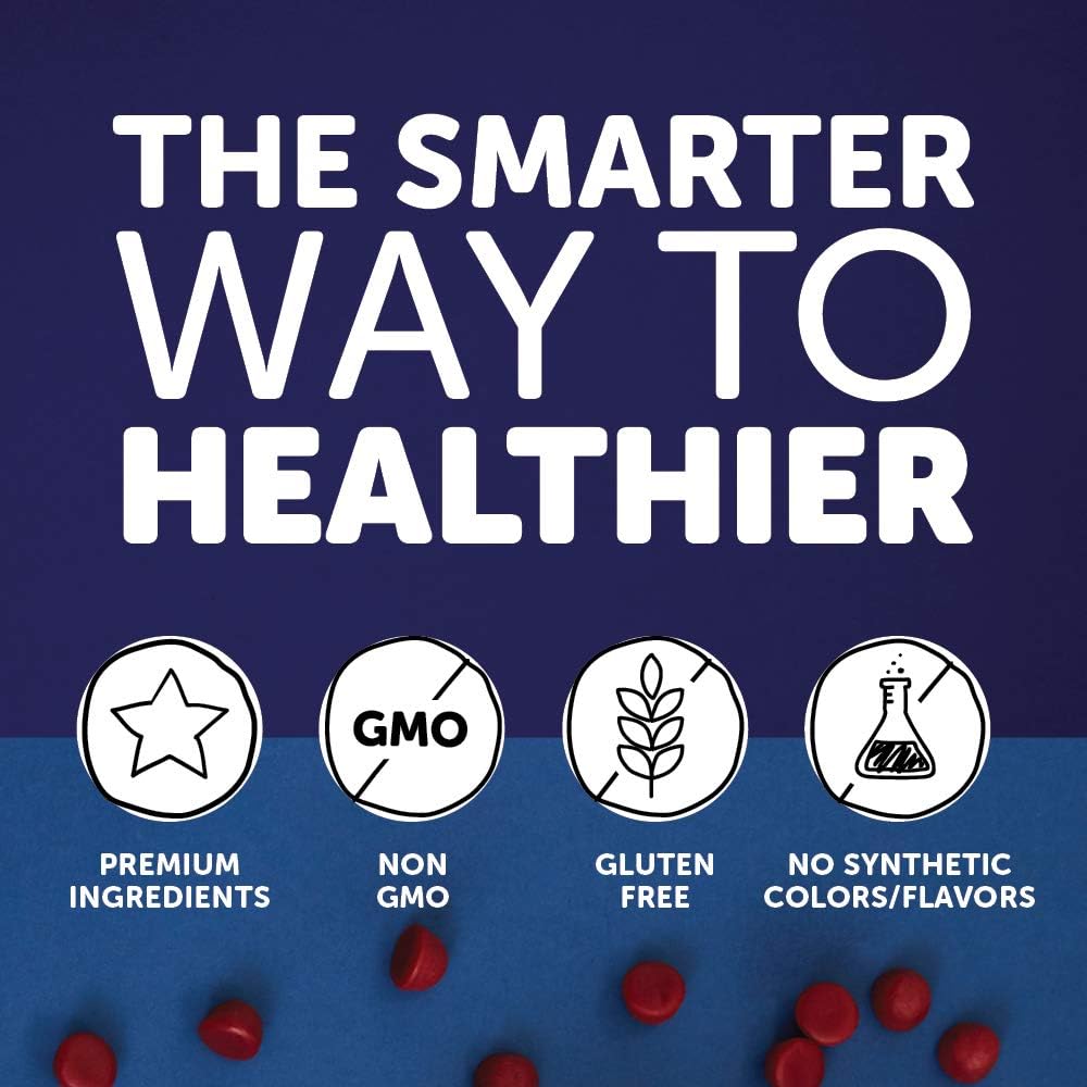 SmartyPants Men’s Formula Daily Gummy Multivitamin: Vitamin C, D3, and Zinc for Immunity, CoQ10 for Heart Health, Omega 3 Fish Oil, B6, Methyl B12 for Energy, 180 Count (30 Day Supply): Health & Personal Care