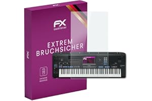 atFoliX Plastic Glass Protective Film compatible with Yamaha Genos 2, 9H Hybrid-Glass FX Screen Protector