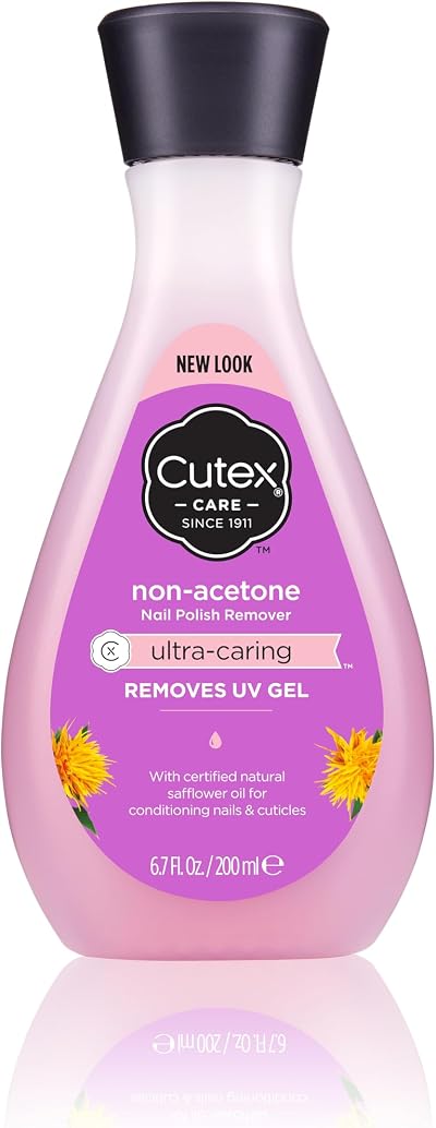 Cutex Ultra-Caring Non-Acetone Nail Polish Remover 200ml UK Brand