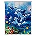 CHUN YI Ocean Shower Curtain Liner, 72