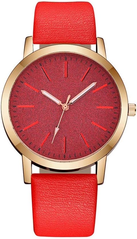 HasayoLeather Quartz Women's Watch Ladies Fashion Watch Women Wristwatches Clock Luxury Wristwatch Casual Female (Color : D)