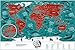Small Scratch Off Travel World Map 1DEA.me - Premium Edition - 23.6