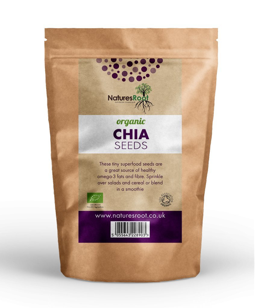Natures Root Organic Chia Seeds 1kg