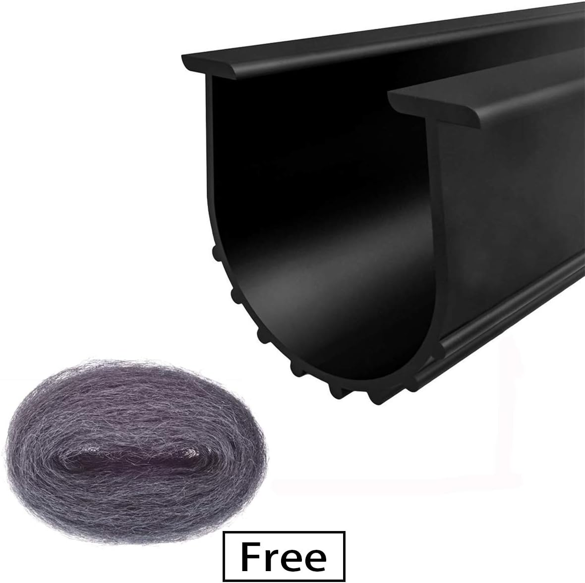 Bottom Door Garage Proof Rodent Wool Steel Stainless Rubber Lenth Feet 10 X Width 3/4 3 Ends, T