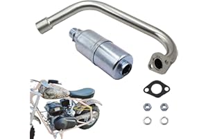 MGWILL Upgraded Exhaust with Muffler for Coleman CT200U BT200X CT200U-EX 196cc/6.5HP Go Kart and Mini Bike