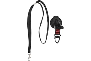 CATIEBYE Dog Grooming Bathtub Strap with Suction Cup, Adjustable Pet Bath Tether Leash for Dogs and Cats, Black 6cm Small Suc