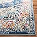 SAFAVIEH Monaco Collection Area Rug - 9' x 12', Navy & Light Blue, Boho Chic Medallion Distressed Design, Non-Shedding & Easy Care, Ideal for High Traffic Areas in Living Room, Bedroom (MNC243N)