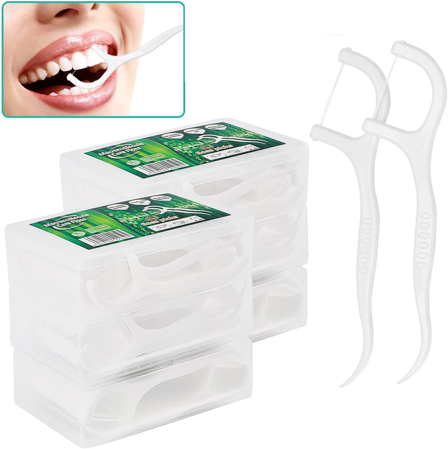 Orapik 300PCS Dental Floss Travel Floss Professional Toothpicks Sticks Dental ...