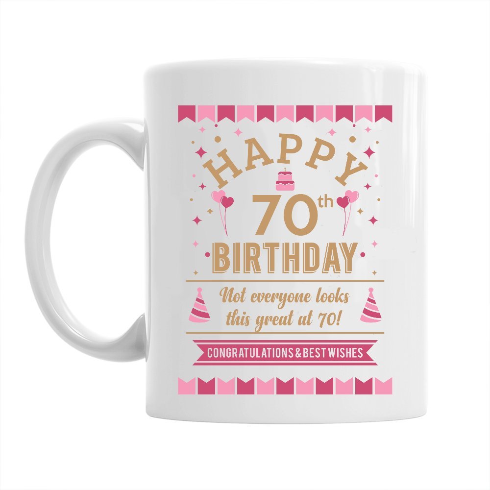 70th Birthday Gift Idea for Women, Still Looking Good at 70, Keepsake Coffee Mug