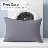 DN Pillow Cases 2 Pack Charcoal 50x75cm Envelope Closure view 7