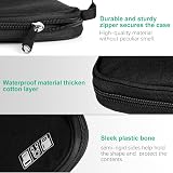 HCFGS Electronics Accessories Organizer Bag 25x18cm Travel Cable Case Black view 3