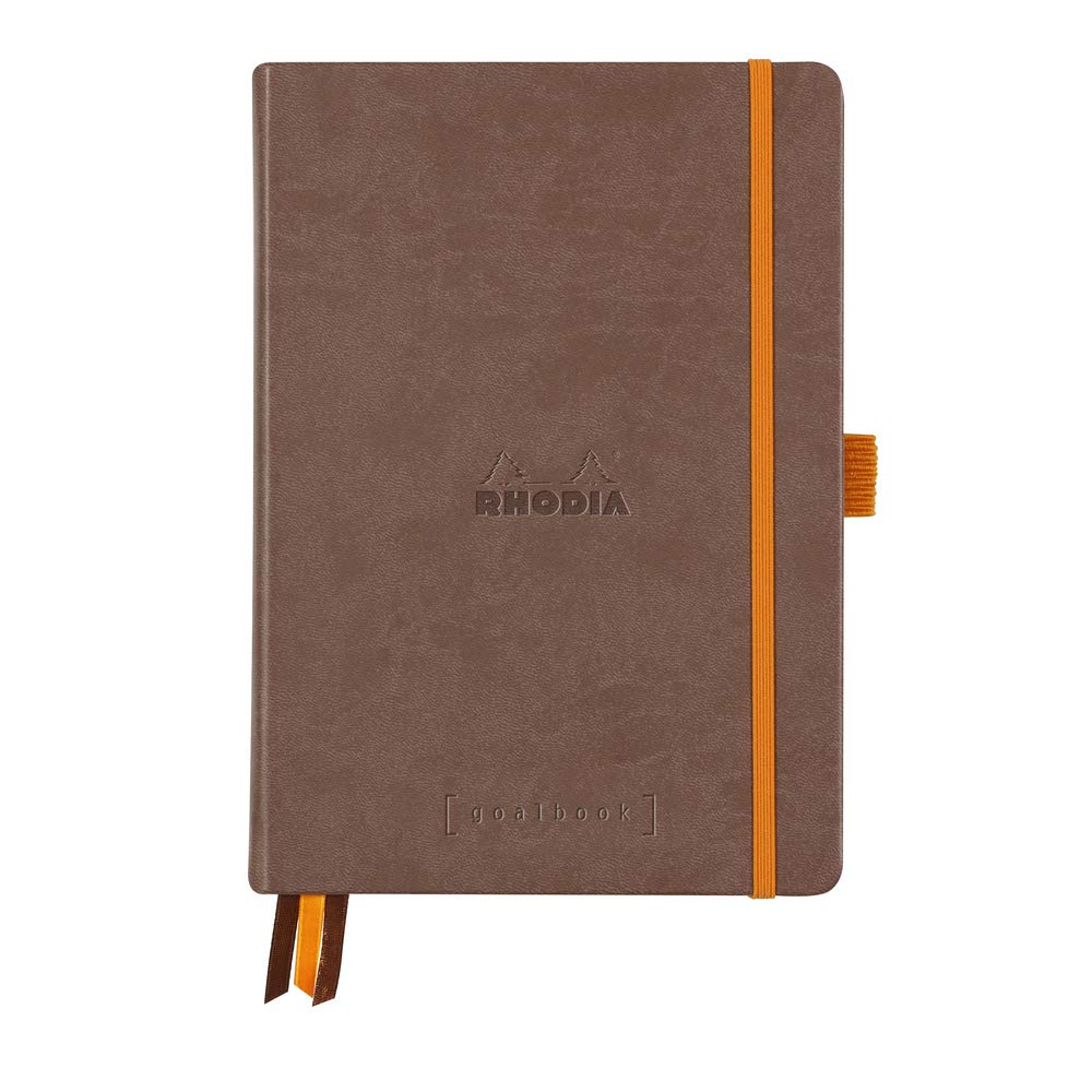Rhodia Hardcover Goal Book, A5, Dot - Chocolate
