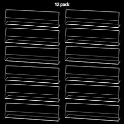 QWORK Acrylic Name Plates for Desks, 12 Pack 2x8