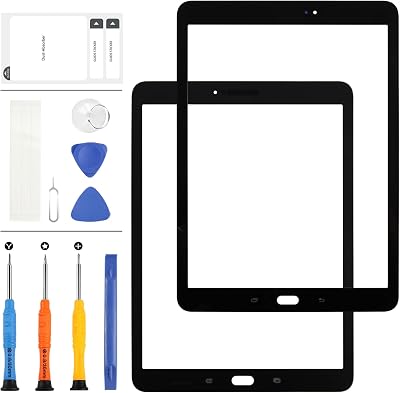 LADYSON Glass Screen for Samsung Galaxy Tab S3 T820 T825 9.7 inch Black with