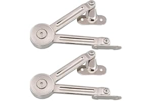 2 Packs [Upgraded] Qrity Cabinet Cupborad Furniture Door Lift Stay Support Hinge Damper - Support Up to 20KG - Opening Angle 75°/90°/110° - Come with Hex Key