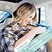 Breastfeeding Nursing Cover Scarf - Rayon/Spandex Jersey Knit Super Soft Stretchy Breathable Lightweight Nursing Poncho, Carseat Canopy & Baby Car Seat Cover. FREE Matching Pouch By Chuckle & Cuddle