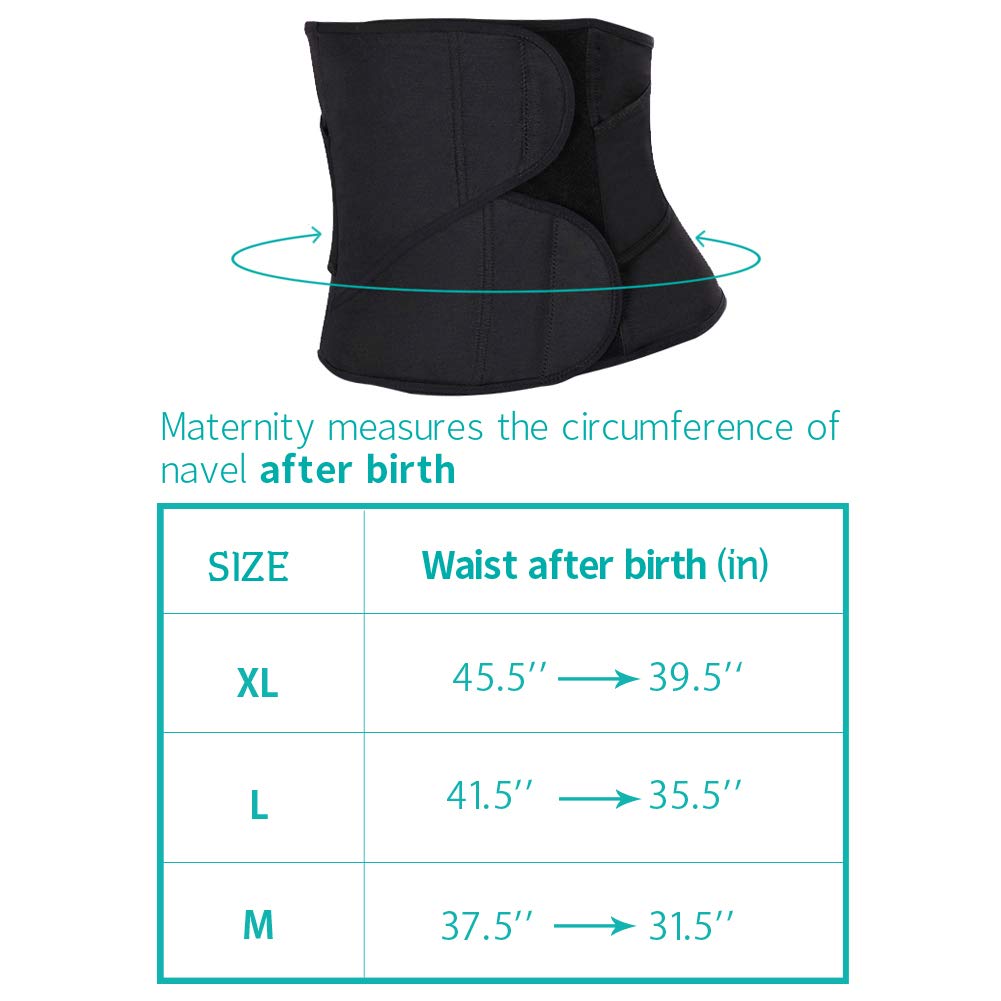 Picotee Women Postpartum Girdle Corset Support Recovery Belly Band Wrap Post Pregancy Waist Belt (XL)