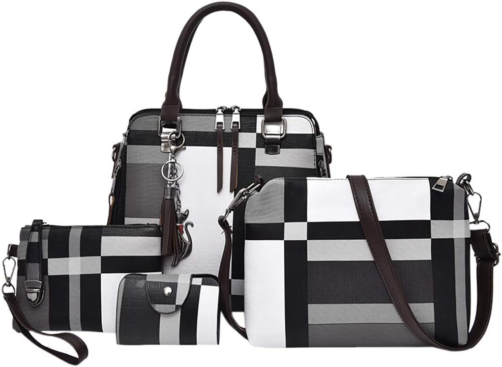 Hot Sale! Clearance! DDKK bags 4Pc Women Bag,Todaies Women 4 Set Handbag Shoulder Bags Four Pieces Tote Bag Crossbody Wallet 2019
