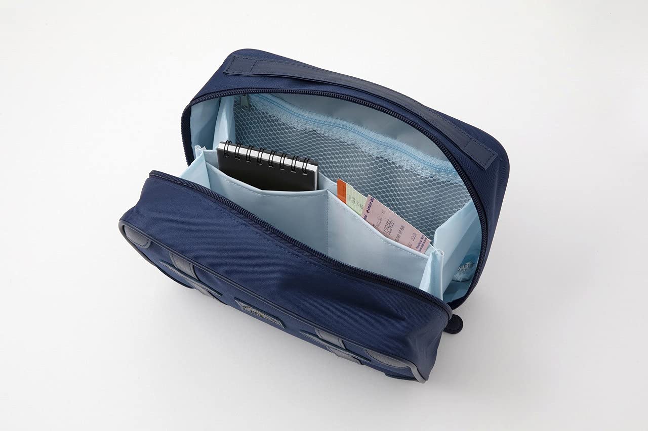 GLOBE-TROTTER LIMITED BOOK NAVY ver.:8/2発売【ムック本付録】グローブ・トロッター マルチポーチ(NAVY ver.)