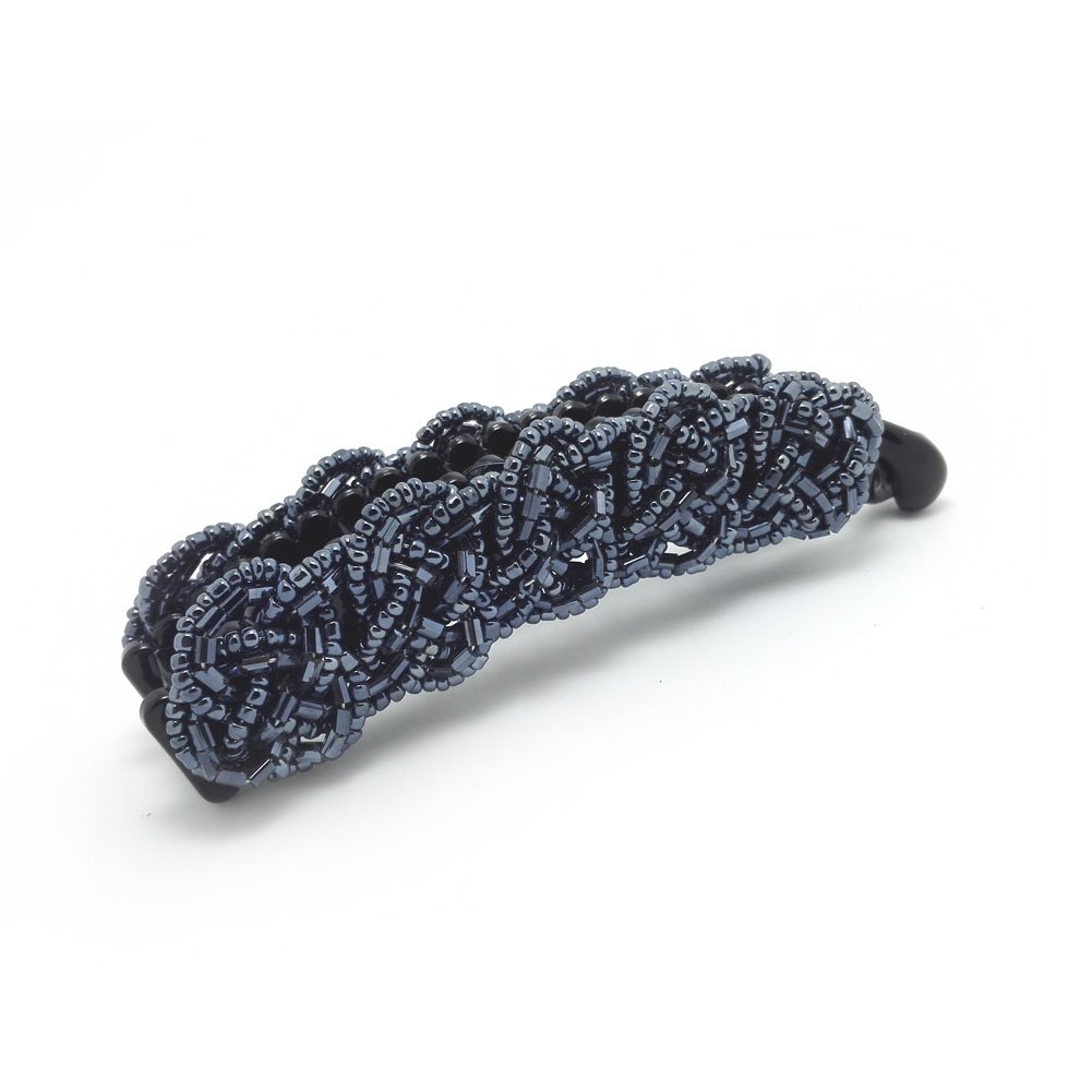 Meilliwish Noble Beautiful Lady Banana Hair Clip Ponytail Holder 1 PCS(H57)(DarkBlue)